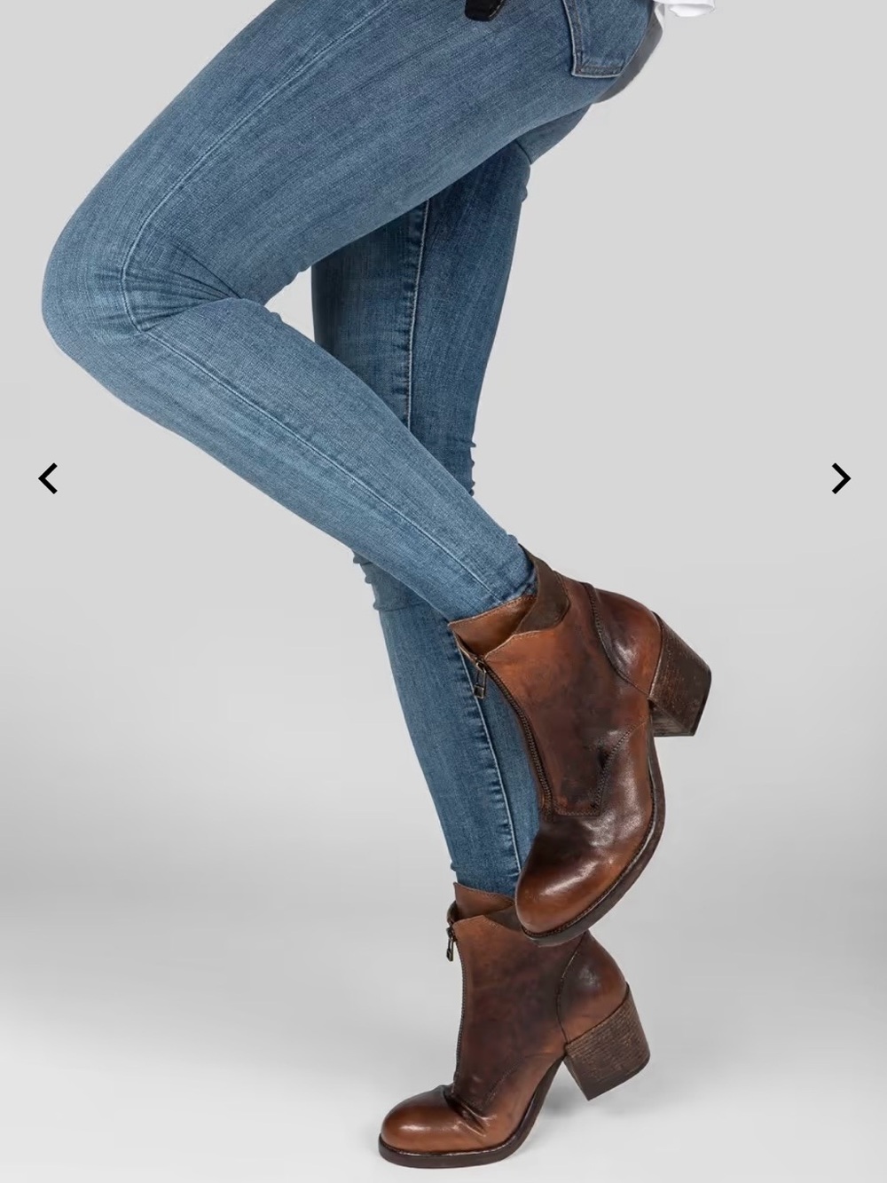 UNTAMED STREET BERKELEY burnt-caramel ankle boots 38 - Picture 6 of 16